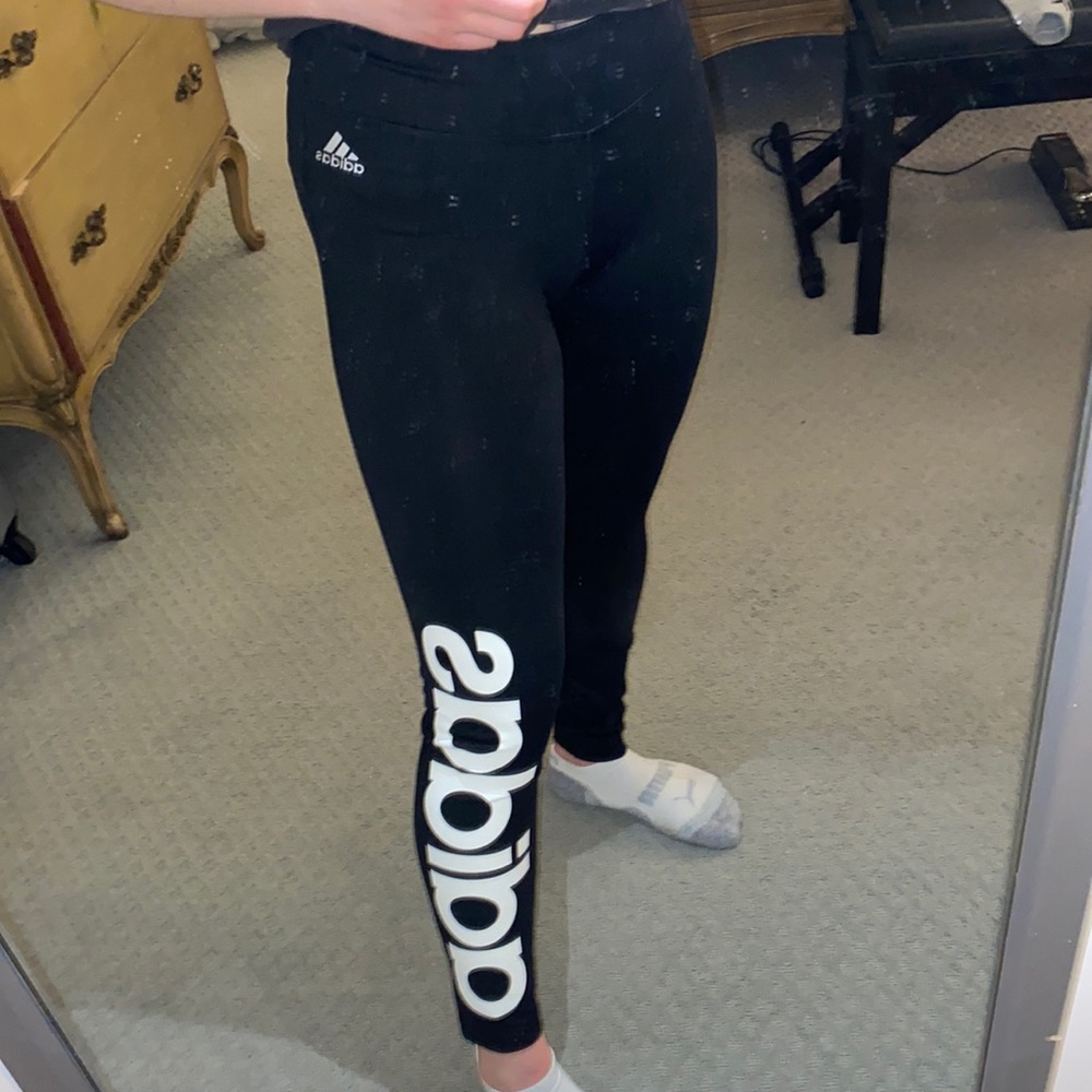 black adidas leggings